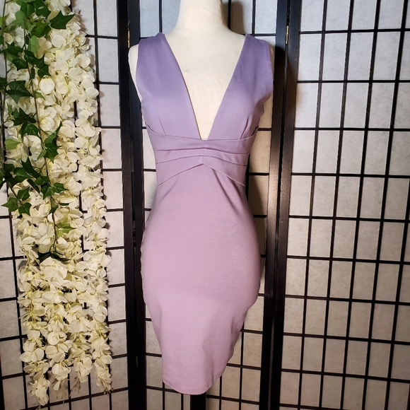 Fashion Nova Loving Feeling Mini Dress Lavender Size Medium - Picture 3 of 6
